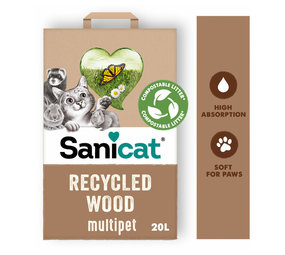 Sanicat Recycled Wood Pellets 20 L Sanicat Recycled Wood Pellets 20 L
