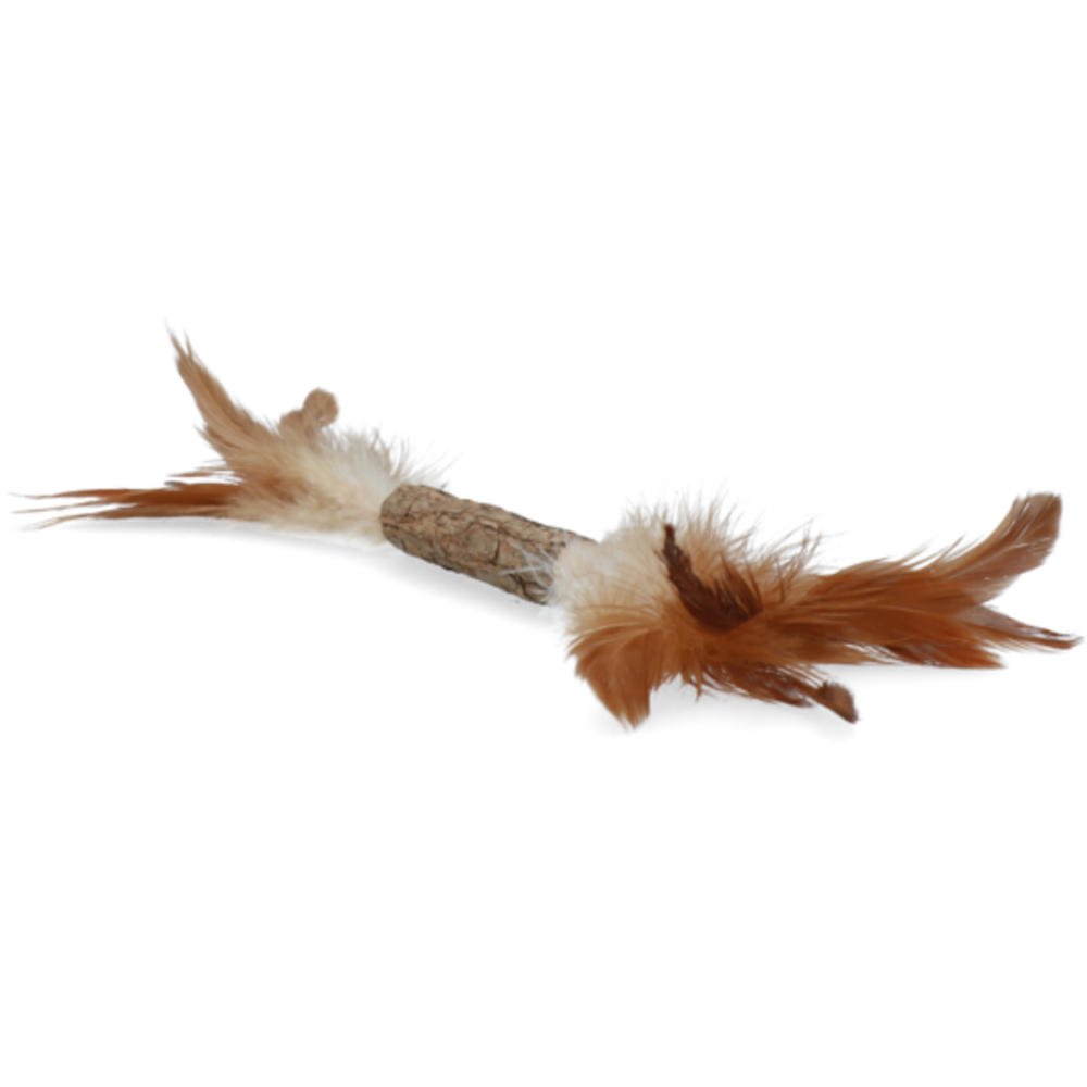 Addicted Houten speelstokje met veren Addicted Houten speelstokje met veren
