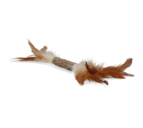 Addicted Houten speelstokje met veren Addicted Houten speelstokje met veren