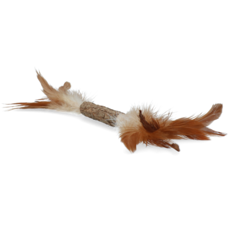 Addicted Houten speelstokje met veren Addicted Houten speelstokje met veren