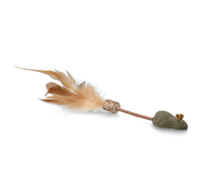 Addicted Speelstokje met muis & veren Addicted Speelstokje met muis & veren