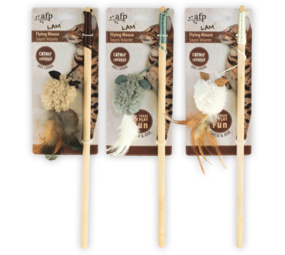 AFP Lamswol - Speelhengel met Minimuis en Catnip AFP Lamswol - Speelhengel met Minimuis en Catnip
