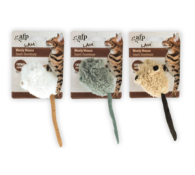 AFP Lamswol - Piepende Muis met Catnip AFP Lamswol - Piepende Muis met Catnip