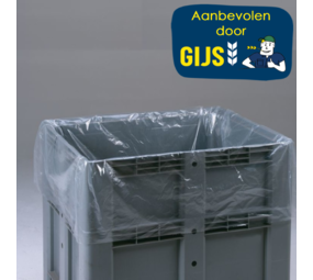 Agridiscounter Plastic zak 670L tbv Boxpallets Transparant Agridiscounter Plastic zak 670L tbv Boxpallets Transparant