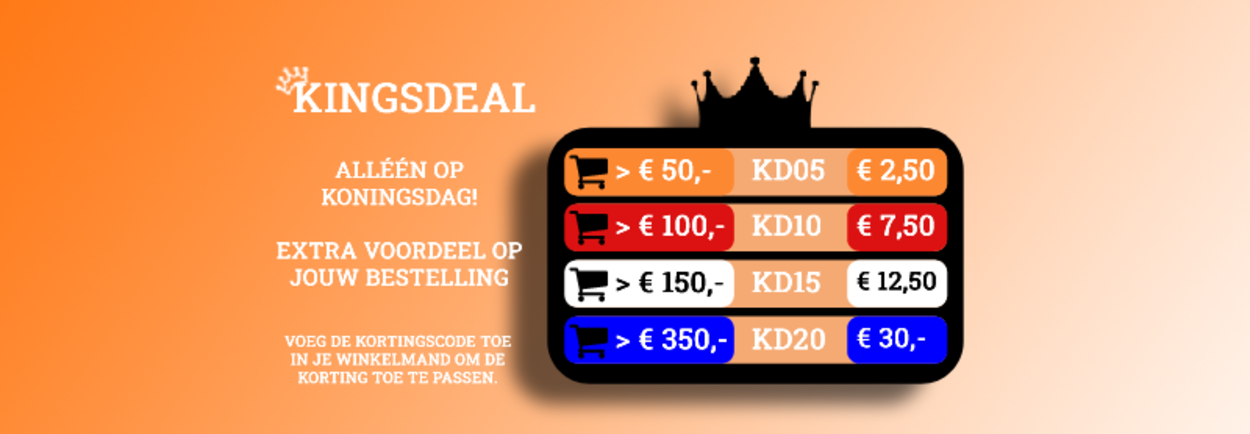 Kingsdeal op Koningsdag! Kingsdeal op Koningsdag!