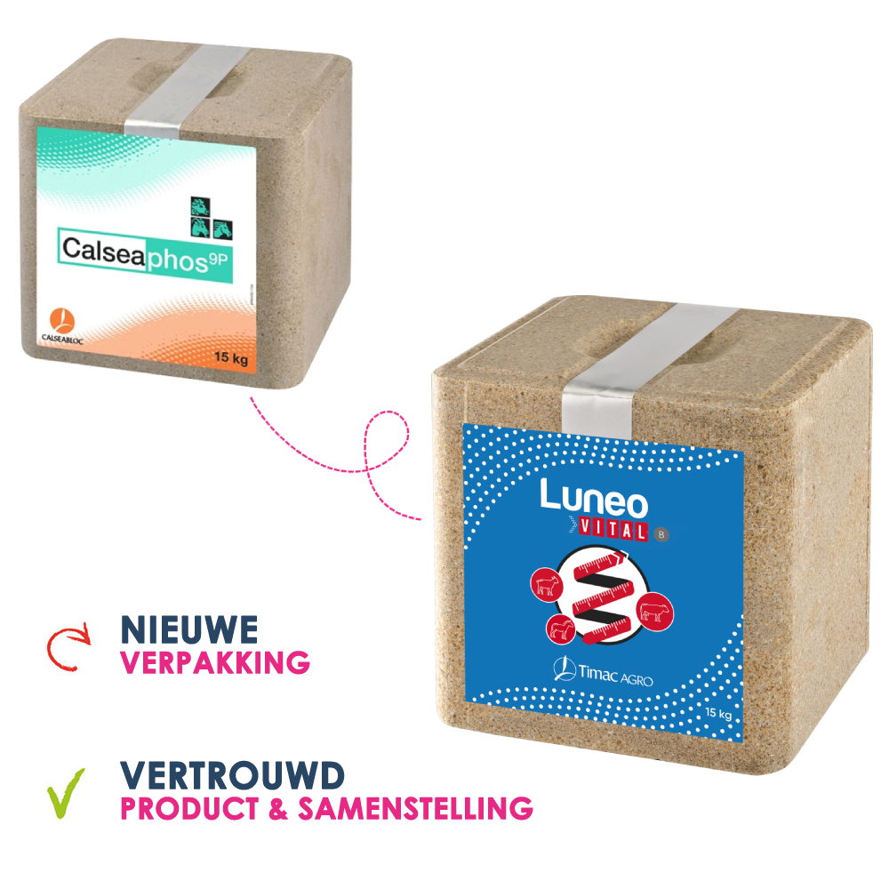 Calseabloc Luneo Vital B Liksteen 15 kg Calseabloc Luneo Vital B Liksteen 15 kg