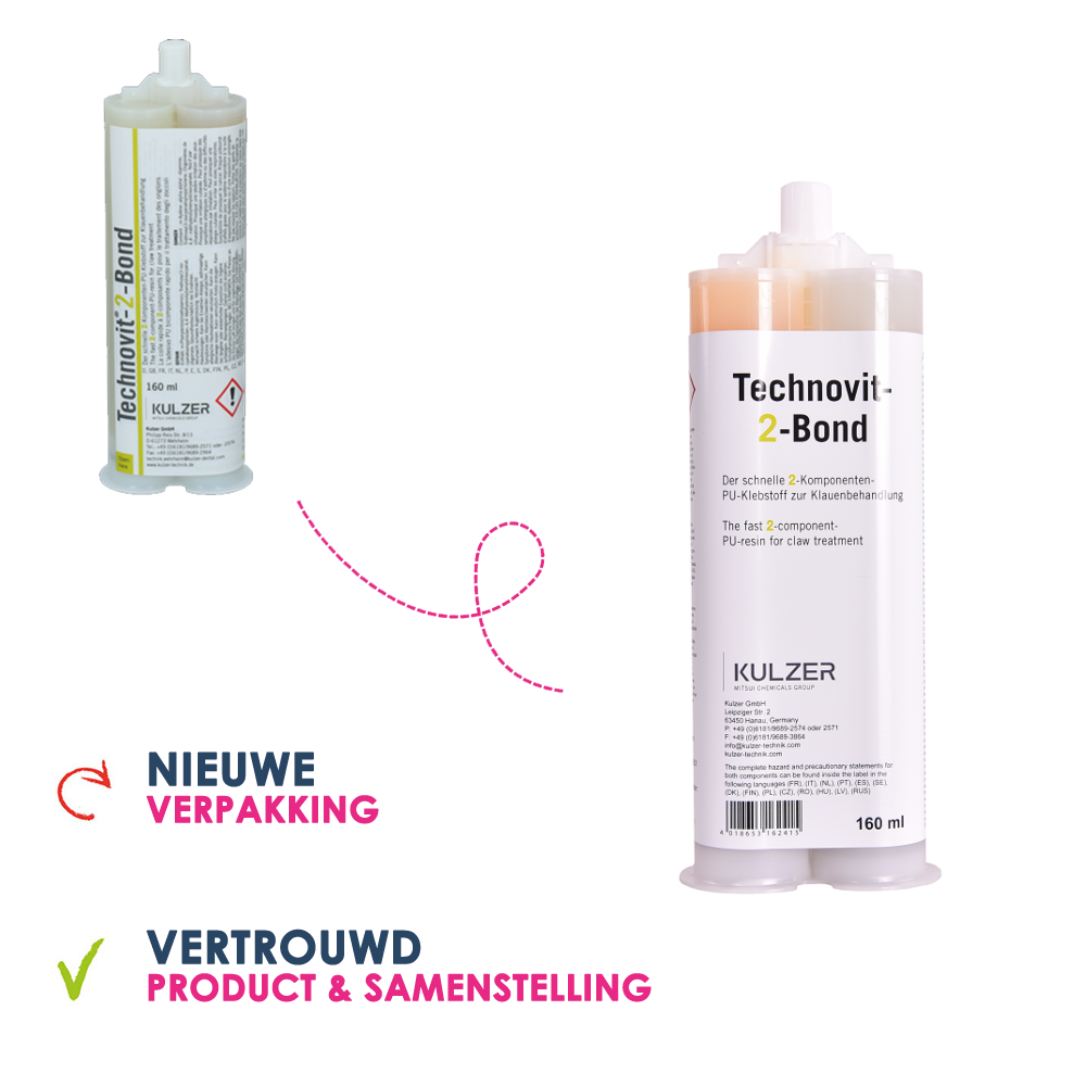 Technovit Technovit 2-Bond klauwlijm 160 ml Technovit Technovit 2-Bond klauwlijm 160 ml
