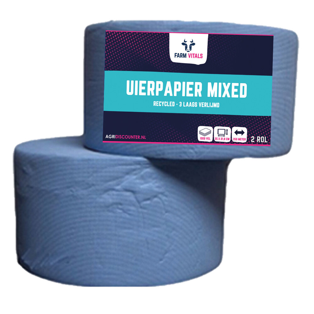Farm Vitals Uierpapier 3-laags Mixed Pak 2 rol