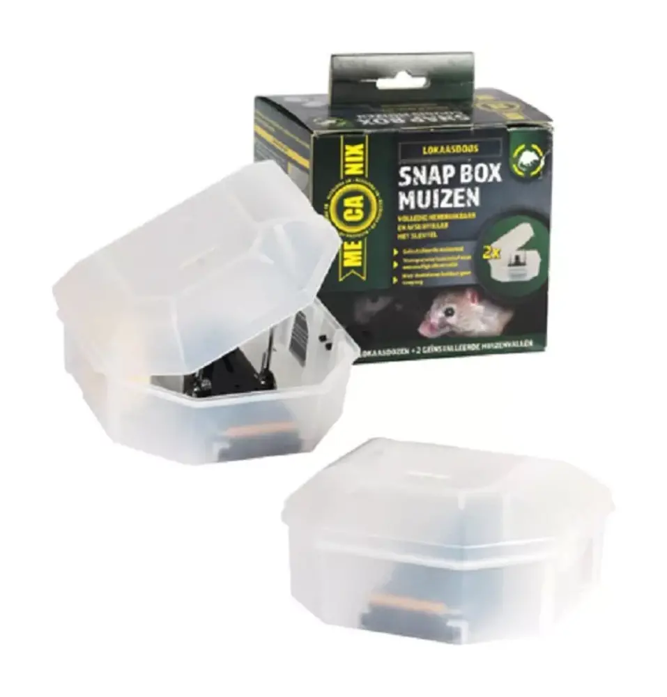 Mecanix Snap Box Muizenval 2 stuks Mecanix Snap Box Muizenval 2 stuks