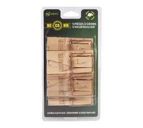 Mecanix Houten Muizenval Voordeelset Mecanix Houten Muizenval Voordeelset