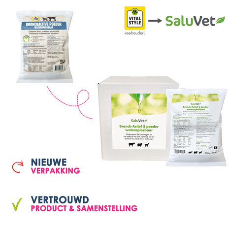 Saluvet BronchActive S Poeder Wateroplosbaar Saluvet BronchActive S Poeder Wateroplosbaar