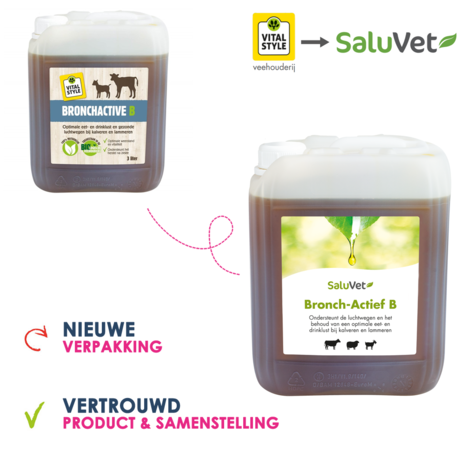 Saluvet Bronch-Actief B 5 liter Saluvet Bronch-Actief B 5 liter