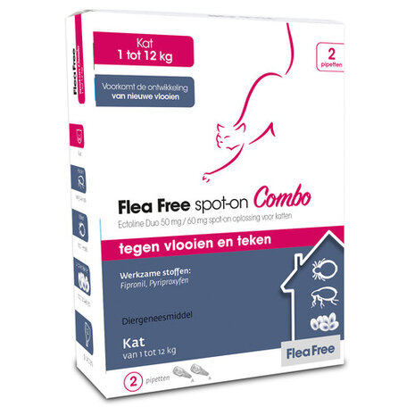 Flea Free Spot-On Combo Kat Flea Free Spot-On Combo Kat