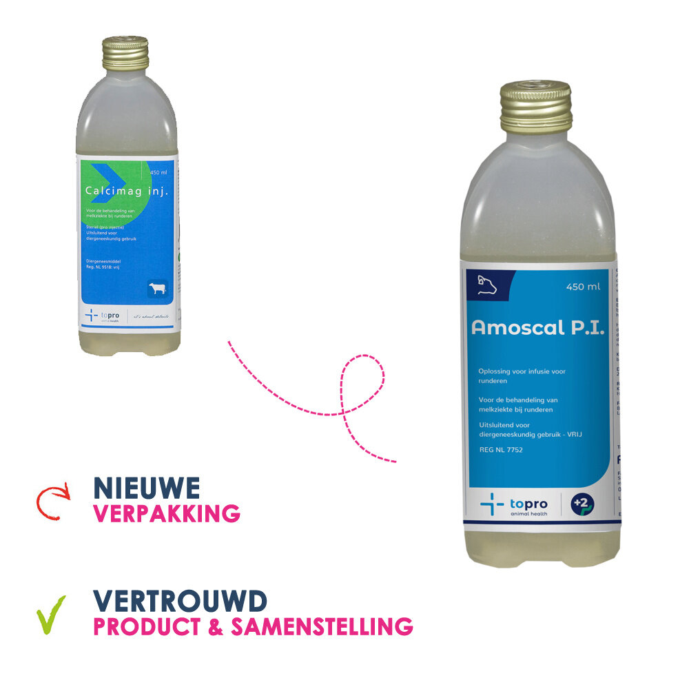 Topro Calcium Magnesium infuus Amoscal P.I 450 ml Topro Calcium Magnesium infuus Amoscal P.I 450 ml