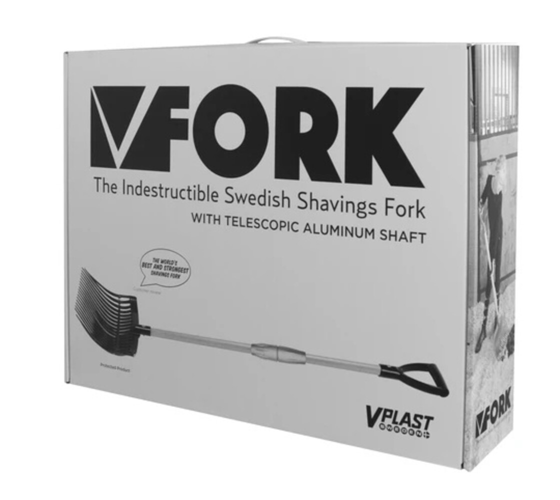 V-Plast Horse Sweden Mestvork kunststof met aluminium steel V-Plast Horse Sweden Mestvork kunststof met aluminium steel