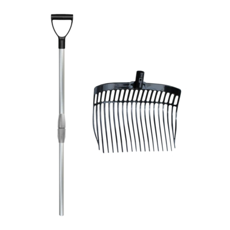 V-Plast Horse Sweden Mestvork kunststof met aluminium steel V-Plast Horse Sweden Mestvork kunststof met aluminium steel