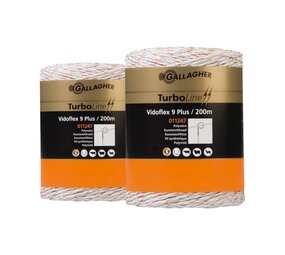 Gallagher Turboline Vidoflex 9 Plus Schrikdraad (2 x 200 m) Gallagher Turboline Vidoflex 9 Plus Schrikdraad (2 x 200 m)