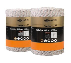Gallagher Turboline Vidoflex 9 Plus Schrikdraad (2x 1000 m) Gallagher Turboline Vidoflex 9 Plus Schrikdraad (2x 1000 m)