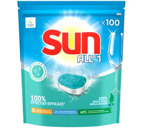 Sun All-in-One Vaatwastabletten 100 stks Sun All-in-One Vaatwastabletten 100 stks
