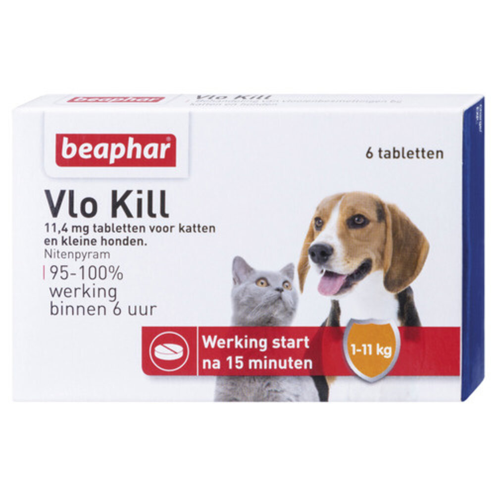 Beaphar Vlo Kill Vlooienpil Hond & Kat (1-11 kg)