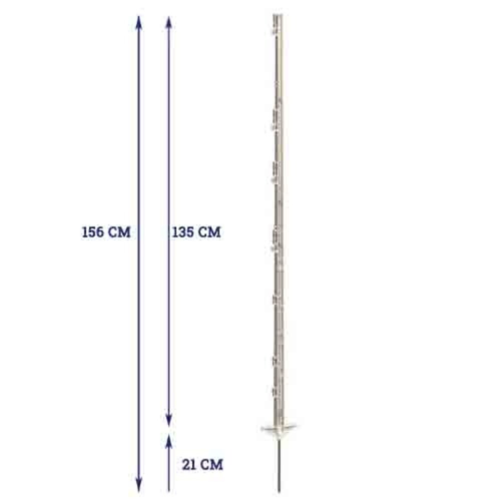 AKO Expert Kunststof paal 156 cm - 10 stuks AKO Expert Kunststof paal 156 cm - 10 stuks