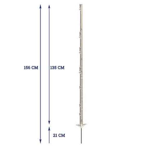 AKO Expert Kunststof paal 156 cm - 10 stuks AKO Expert Kunststof paal 156 cm - 10 stuks