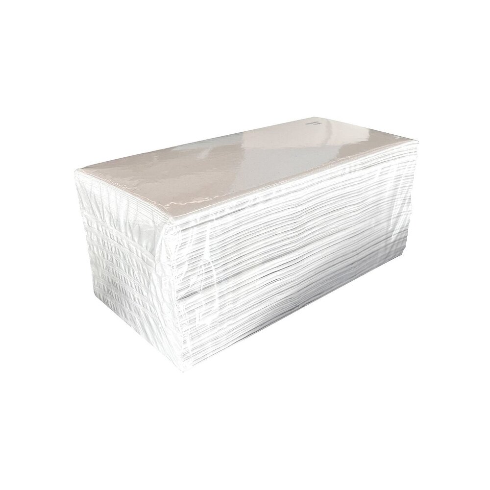 Euro Products Handdoekpapier V-fold, recycled wit - 2 laags