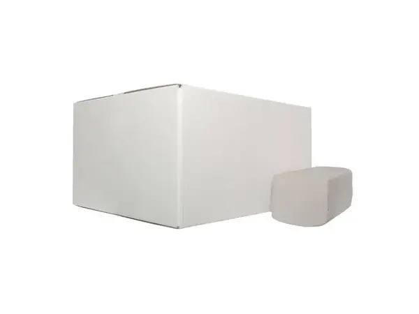 Euro Products Handdoekpapier V-fold, recycled wit - 2 laags