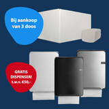 Euro Products Handdoekpapier V-fold, recycled wit - 2 laags