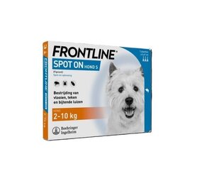 Frontline Spot On Hond S (2 tot 10 kg) Frontline Spot On Hond S (2 tot 10 kg)