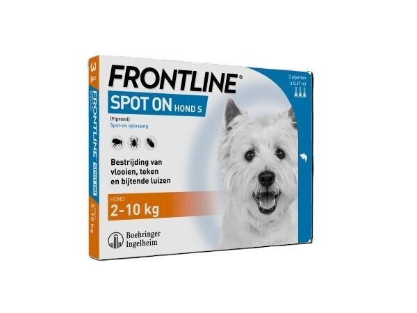 Frontline Spot On Hond S (2 tot 10 kg) Frontline Spot On Hond S (2 tot 10 kg)