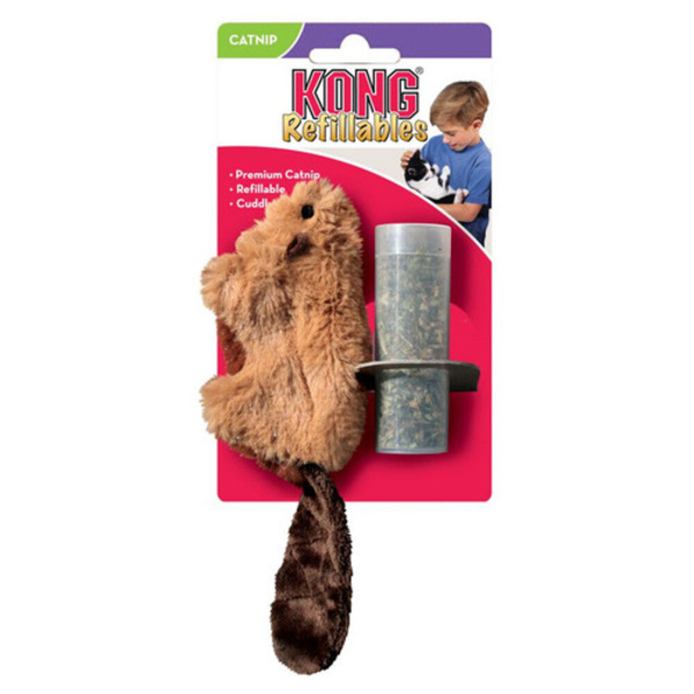 KONG Speeltje pluche bever Bruin 17 cm