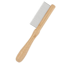 BeauBeau Kam fijngetand bamboo 21x4 cm BeauBeau Kam fijngetand bamboo 21x4 cm