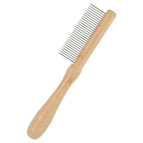 BeauBeau Kam fijngetand bamboo 21x4 cm BeauBeau Kam fijngetand bamboo 21x4 cm