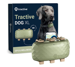 tractive GPS Dog XL Groen 89x51x24 mm tractive GPS Dog XL Groen 89x51x24 mm