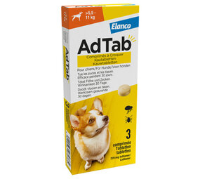 adtab kauwtablet voor honden 5,5 - 11 kg 3 stuks adtab kauwtablet voor honden 5,5 - 11 kg 3 stuks