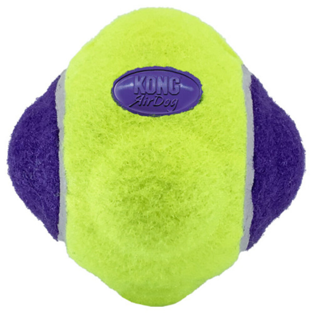 KONG AirDog Squeaker Knobby Ball Geel Large KONG AirDog Squeaker Knobby Ball Geel Large