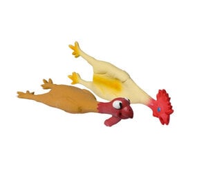 Adori Latex toy kip+pieper Assorti 42 cm