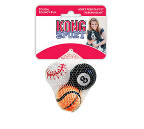 KONG Speeltje sport ballen a 3 3 stuks Assorti Small KONG Speeltje sport ballen a 3 3 stuks Assorti Small