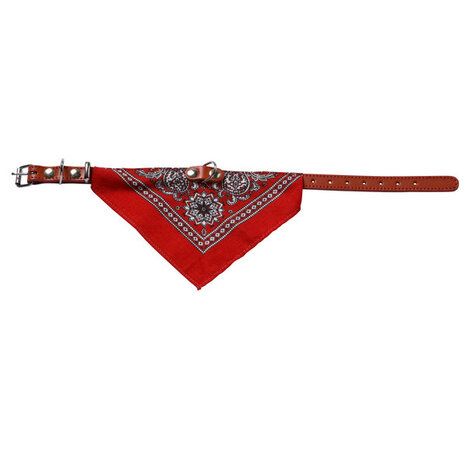 Adori Halsband met zakdoek l Rood L 55x2,2 cm Adori Halsband met zakdoek l Rood L 55x2,2 cm