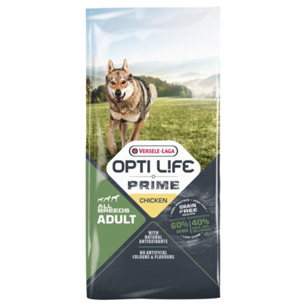 Opti Life Prime Adult All Breeds 12.5 kg Kip Opti Life Prime Adult All Breeds 12.5 kg Kip