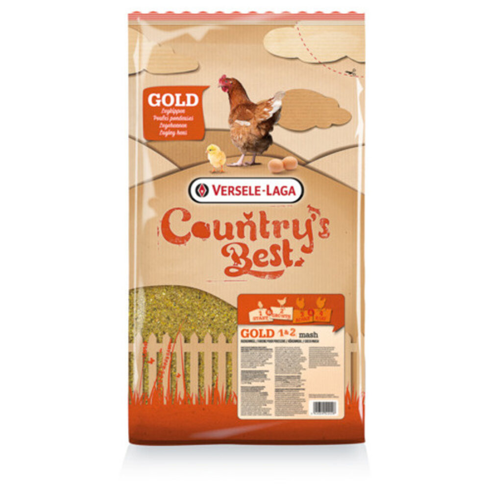 Versele-Laga Country's Be Gold 1&2 mash opgroeimeel 5 kg Versele-Laga Country's Be Gold 1&2 mash opgroeimeel 5 kg