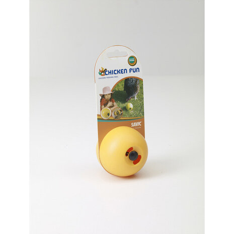 Savic Kippenspeeltje chicken fun Geel 7,5x8 cm Savic Kippenspeeltje chicken fun Geel 7,5x8 cm