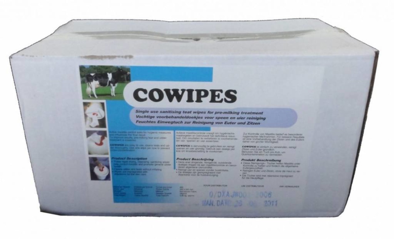 Cowipes Cowipes vochtige uierdoekjes 2 x 900 vel Cowipes Cowipes vochtige uierdoekjes 2 x 900 vel