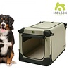 Maelson Maelson Soft Kennel - Hondenbench van zacht materiaal - Opvouwbare kennel met stevig stalen binnenframe - Beige/zwart - XXS t/m XXL Maelson Maelson Soft Kennel - Hondenbench van zacht materiaal - Opvouwbare kennel met stevig stalen binnenframe - Beige/zwart - XXS t/m XXL