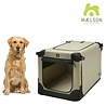 Maelson Maelson Soft Kennel - Hondenbench van zacht materiaal - Opvouwbare kennel met stevig stalen binnenframe - Beige/zwart - XXS t/m XXL Maelson Maelson Soft Kennel - Hondenbench van zacht materiaal - Opvouwbare kennel met stevig stalen binnenframe - Beige/zwart - XXS t/m XXL