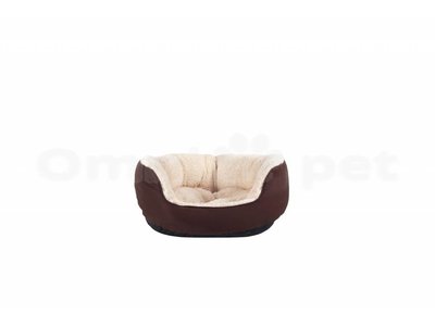 Extra Zachte Hondenmand met Afneembare en Wasbare Hoes - 51 Degrees North - Bruin/Beige of Zwart/Grijs in maat S/M/L