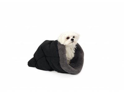 Warme Slaapzak voor Kleine Honden - 51 Degrees North - Bruin/Beige of Zwart/Grijs 55x35x25cm