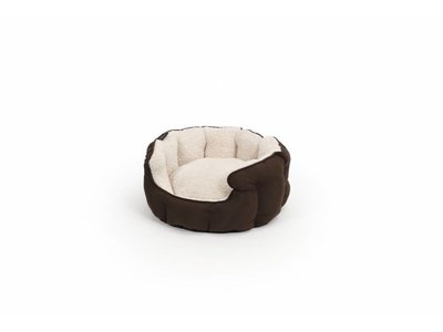 Extra Zachte Hondenmand met Afneembare en Wasbare Hoes - 51 Degrees North - Bruin/Beige of Zwart/Grijs in maat S/M/L