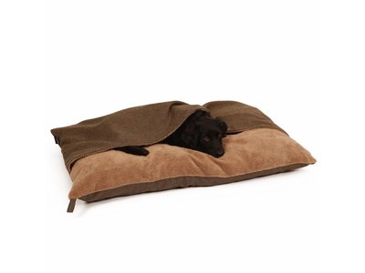 Zacht en warm Hondenkussen met hoes - 51Degrees North Trendy Pillowbag - Bruin of Antraciet in Large of Medium
